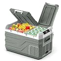 Alpicool 12 Volt Refrigerator Portable Refrigerator for Car 25 Quarts Car Fridge Portable 12V Dual Zone Fridge Freezer 12/24V 110~240 Volt AC for Truck RV Camper SUV Electric Cooler for Camping