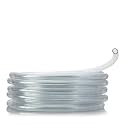 Alpine Corporation 100' PVC Tubing with 5/8" Tall Inside Diameter for Ponds and Fountains, Clear