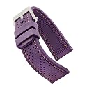 ALPINE Sporty Premium Soft Silicone Adjustable Watch Band - Replacement Rubber Watch Bands for Women &amp; Men - Waterproof Quick Release Watch Straps - Compatible with Regular &amp; Smart Watch Bands