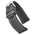 ALPINE Sporty Premium Soft Silicone Adjustable Watch Band - Replacement Rubber Watch Bands for Women &amp; Men - Waterproof Quick Release Watch Straps - Compatible with Regular &amp; Smart Watch Bands