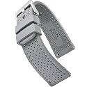 ALPINE Sporty Premium Soft Silicone Adjustable Watch Band - Replacement Rubber Watch Bands for Women &amp; Men - Waterproof Quick Release Watch Straps - Compatible with Regular &amp; Smart Watch Bands