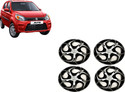 ALPINEZO CAR WHEEL CAP/WHEEL COVER HAWK DC-A DEGINE SILVER_BLACK 12 INCH Wheel Cover For Maruti Alto, Eon, Alto 800, Omni, Zen