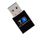 ALRITO Wi-Fi + Bluetooth USB 2.0 Mini Dongle for Desktop Laptop PC USB Adapter (Black)