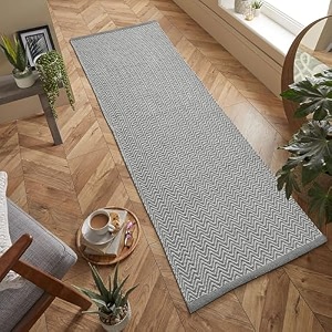 hand woven tufted 100 natural cotton export quality designer rugcarpet bed side runner for bedroomliving room size-2x5 feet or 60 cms x 152 cms grey lehar