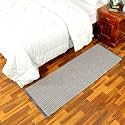 Hand Woven 100% Natural Cotton Export Quality Designer Rug,Carpet, Bed Side Runner for Bedroom,Living Room, Size-2x5 feet or 60 cms x 152 cms (Navy Lehar)