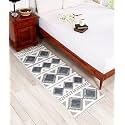 Hand Woven Tufted 100% Natural Cotton Export Quality Designer Rug,Carpet, Bed Side Runner for Bedroom,Living Room, Size-2x5 feet or 60 cms x 152 cms