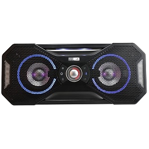 altec lansing mix 20 - bluetooth speaker wireless waterproof floatable portable speakers loud volume strong bass rich stereo system 100 ft wireless range ip67 black with lights