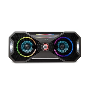 altec lansing mix 20 - bluetooth speaker wireless waterproof floatable portable speakers loud volume strong bass rich stereo system 100 ft wireless range ip67 steel gray with lights