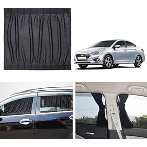 fabric side window sunshades car curtains hyunddai hyunddai- verna 2017