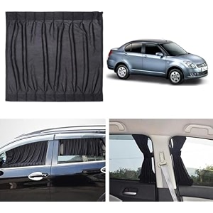 fabric side window sunshades car curtains maruti suzuki maruti suzuki- dzire 2008 to 2012