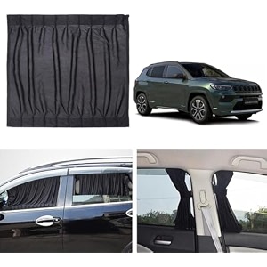 altered lifestyle fabric side window sunshades car curtains jeep jeep- compass