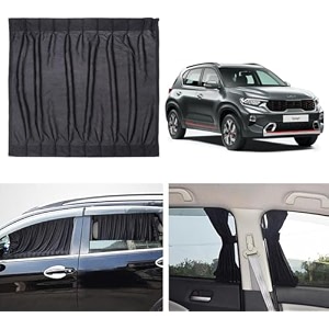 fabric side window sunshades car curtains kia kia- sonet