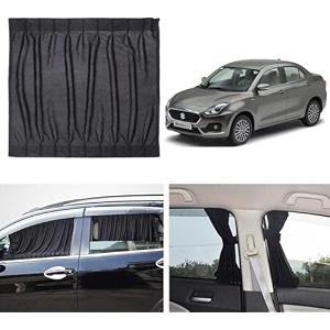 fabric side window sunshades car curtains maruti suzuki maruti suzuki- dzire 2017 to 2023