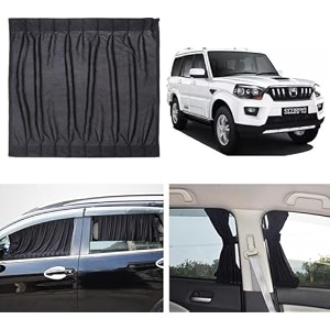 fabric side window sunshades car curtains mahindra mahindra- scorpio old