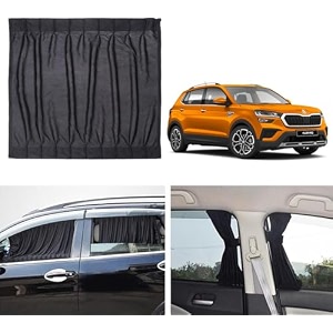 altered lifestyle fabric side window sunshades car curtains skoda skoda- kushaq