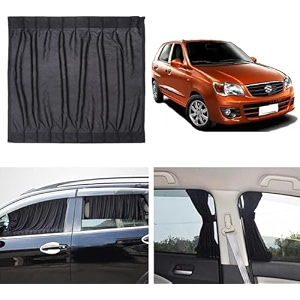 fabric side window sunshades car curtains maruti suzuki- alto k10 2011 to 2014