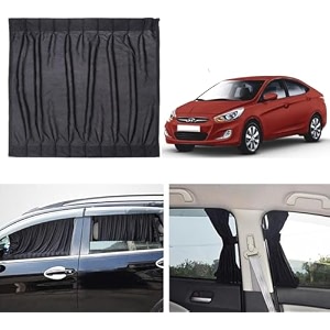 fabric side window sunshades car curtains hyunddai hyunddai- verna 2012 to 2016