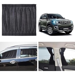 fabric side window sunshades car curtains mahindra mahindra- scorpio n new
