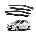 Alto 800 2019 Car Accessories Door Visor Premium Sun Rain Visor Wind Deflector Window Visor Sun Guard for Alto 800 2019 Set of 4 Pieces