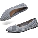 ALTOCIS Womens Knit Ballet Flats Ladies Comfortable Pointed-Toe Dressy Shoes Casual Soft Flat Shoes Ballerina Walking Flats Shoes