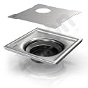 ALTON ALD1005, SS-304 Grade, 5x5 INCH, Cut, Bathroom Grating Square, Matte
