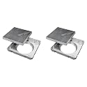 ALTON ALD1011, SS-304 Grade, 5x5 INCH, Tile Insert Bathroom Grating Square Floor Drain Jali, Matte (Pack of 2)