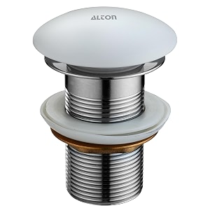 alton ald115 brass 3-inch pop-up type waste coupling for wash basin white