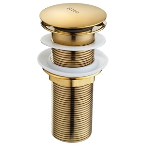 alton ald115 brass 5-inch pop-up type waste coupling for wash basin gold