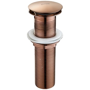 alton ald115 brass 7-inch pop-up type waste coupling rose gold