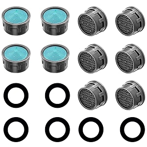 alton ald345 10-piece replacement water aerator tap and faucet foam blue