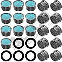 ALTON ALD345, 20-Piece Replacement Water Aerator Tap and Faucet Foam, Blue
