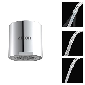 alton ald350 reversiflow faucet aerator - innovative solution for clog-free performance and customizable water flow silver