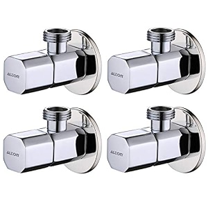 alton ald562 brass angle valve with wall flange chrome 4-piece set