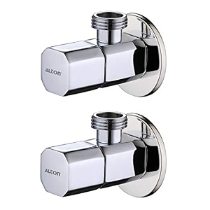 alton ald562 brass angle valve with wall flange chrome set of 2 piece