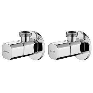 alton ald562 brass angle valve with wall flange chrome pack of 2