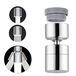 alton ald760 abs dual flow aerator with adjustable joint  kitchen tap extender  360 degree rotation  water saving aerator  fits f22 and m24 mm taps