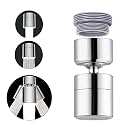 ALTON ALD760, ABS Dual Flow Aerator with Adjustable Joint | kitchen Tap extender | 360 Degree Rotation | Water Saving Aerator | Fits F22 and M24 mm taps
