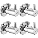 ALTON ALT2025, Brass Angle Valve With Wall Flange, Chrome (4-Piece Set)