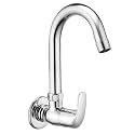ALTON MTX3560 Brass, Sink Cock with Wall Flange, Chrome Finish