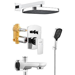alton qdr5665 brass concealed body high flow diverter chrome