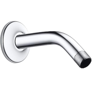 alton shower arm round with wall flange chrome finish 12-inch