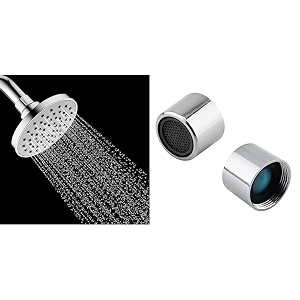 alton shr20520 abs 4-inch rain flow overhead shower without arm  shower head  bathroom shower chr