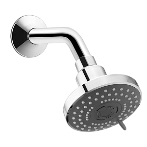 alton shr20725 abs 4-inch 3-function overhead shower chrome finish with arm