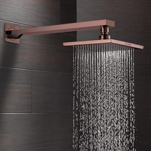 alton shr20810 stailess steel 18-inch 6x6 square over head matte black