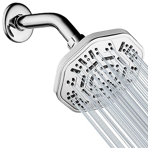 alton shr22085 abs 5-inch overhead shower with 9-inch arm and flange chrome finish