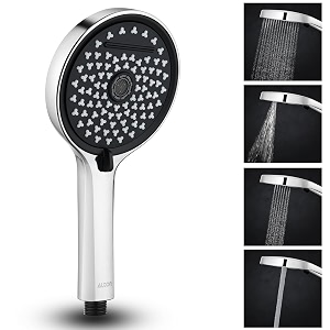alton shr22400 abs 5-inch 4-function hand shower only silver