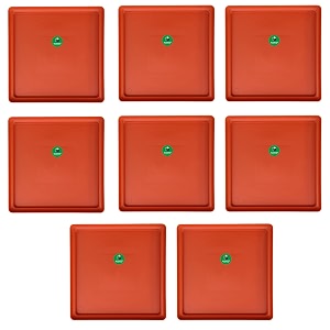 altruist square plastic plant pot saucer  uv treated bottom tray for flower pots amp planters  indoor outdoor balcony garden tray terracotta 12 inch pack of 8