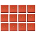 ALTRUIST Square Plastic Plant Pot Saucer | UV Treated Bottom Tray for Flower Pots &amp; Planters | Indoor Outdoor Balcony Garden Tray (Terracotta, 9 Inch, Pack of 12)