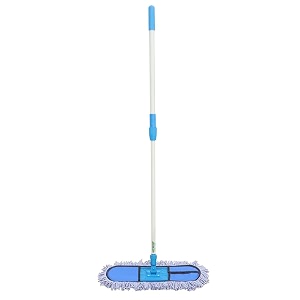 altruist wet and dry cotton pad floor mop with telescopic long handle 18 inch