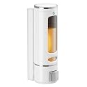 Alturas Abs Wall Mounted Shampoo Sanitizer Lotion Hand Dish Wash Gel Liquid Soap Dispenser for Bathroom and Kitchen (400ml White Capsule-1pc)
